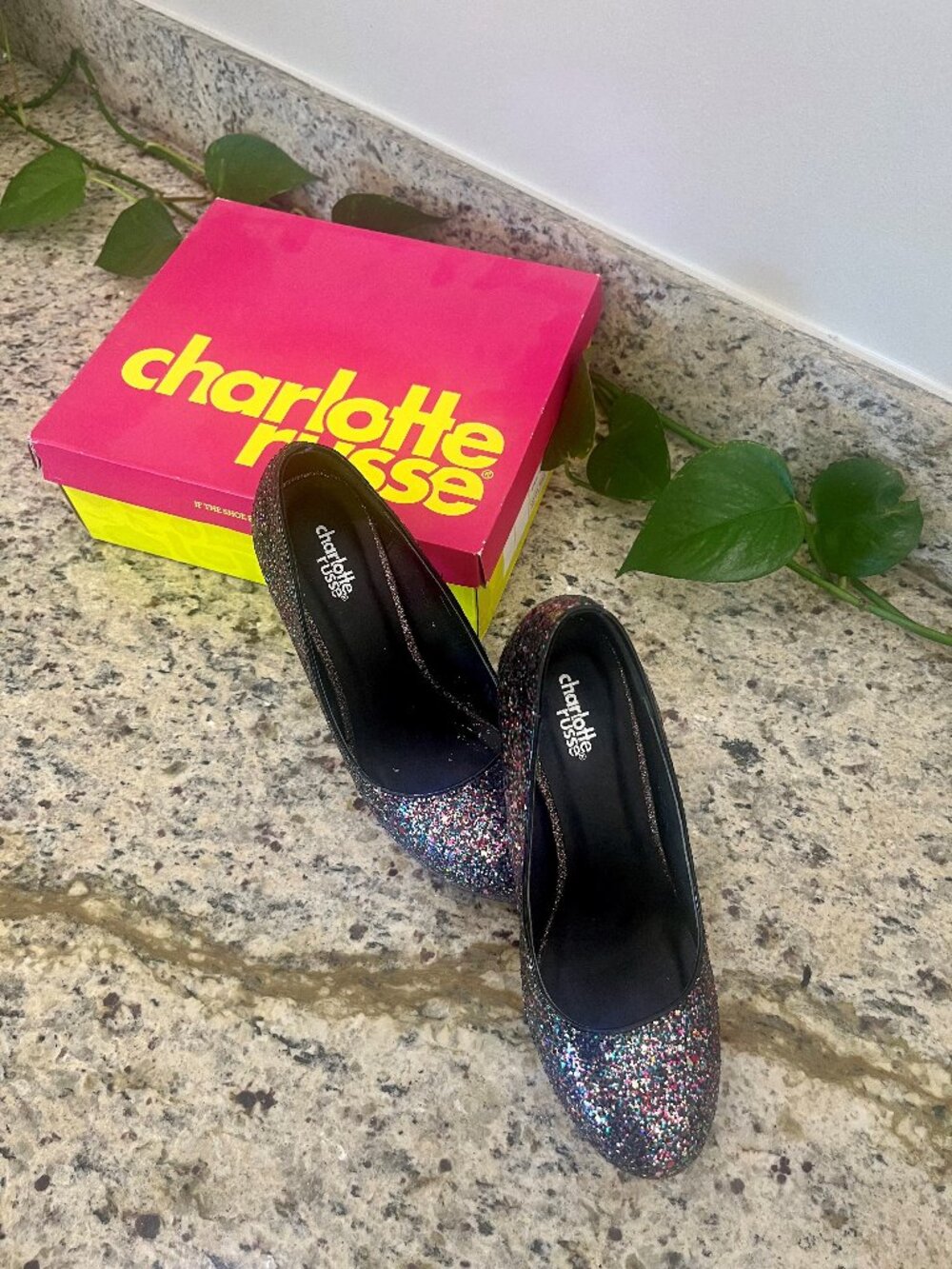 Charlotte Russe Glitter heels